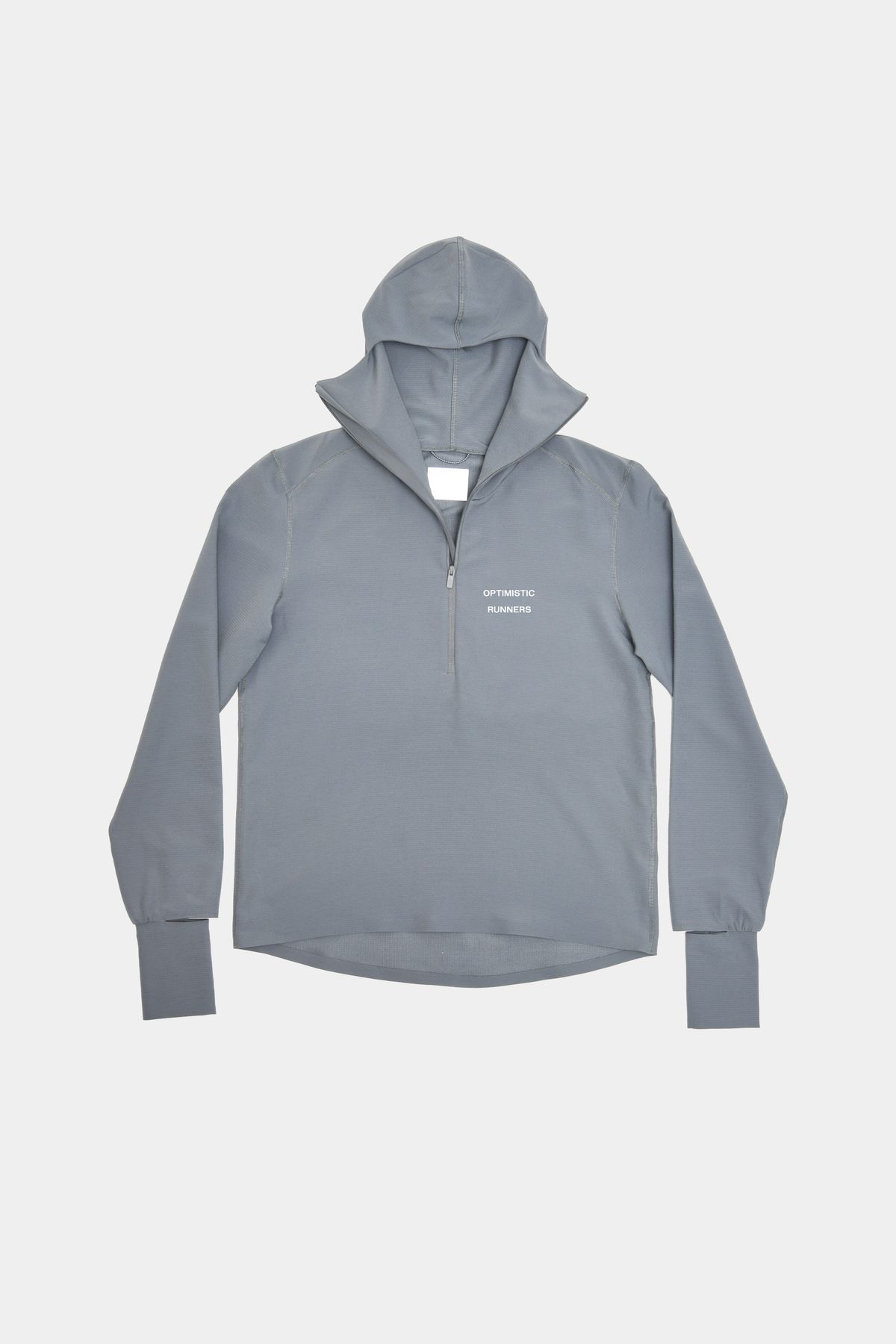 Balaclava hoodie metallic grey