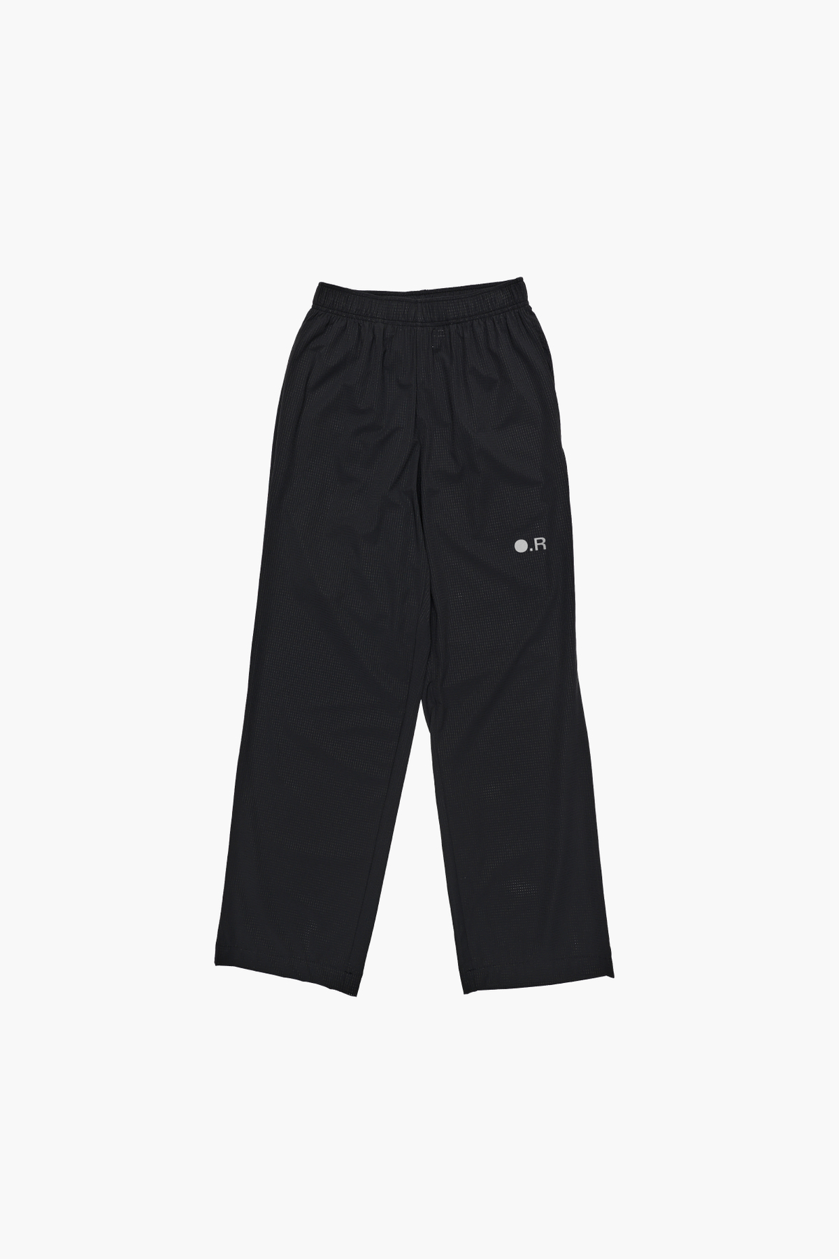Perforated Wide Pants Black