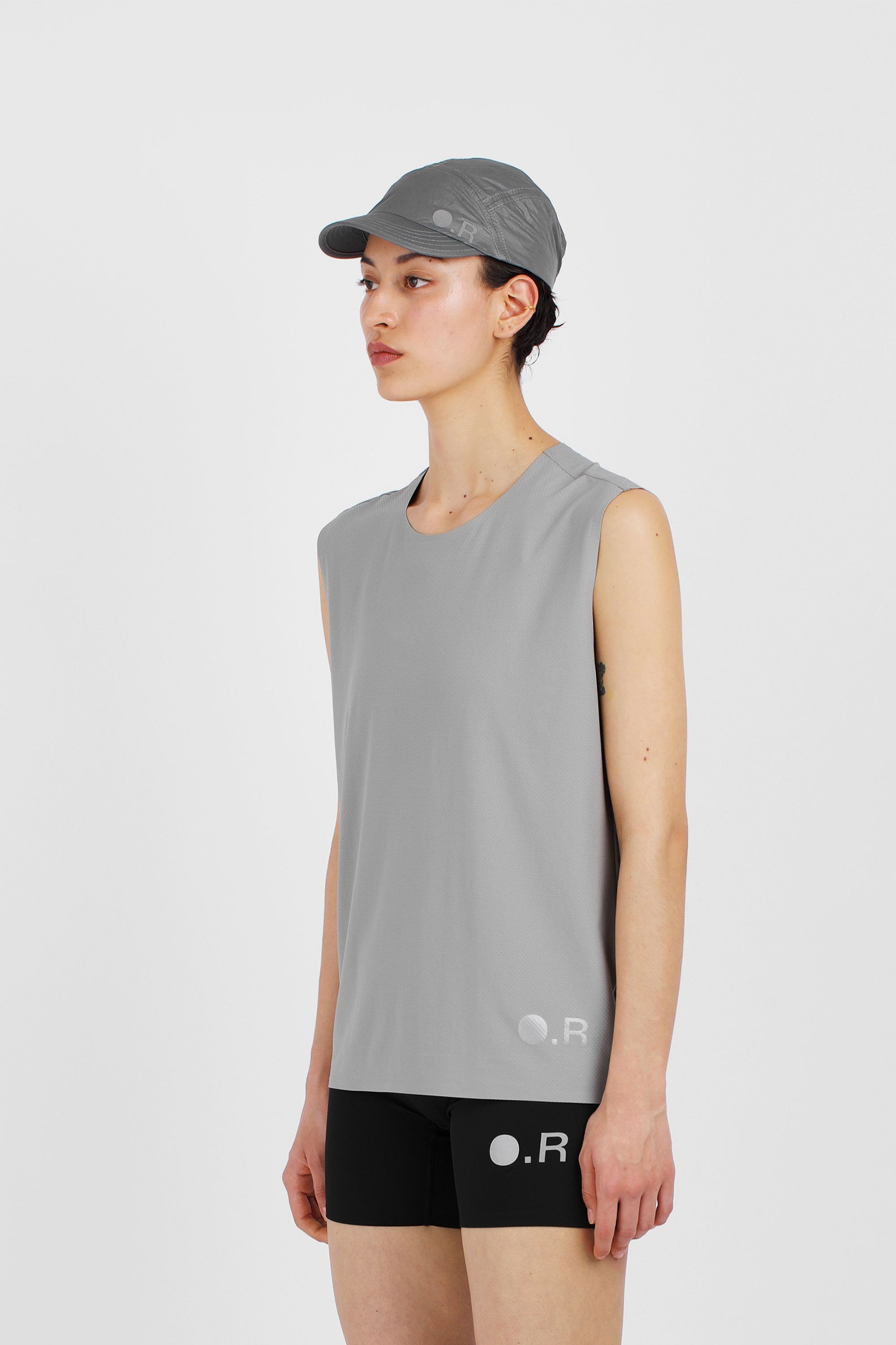 Nylon cap dark-grey