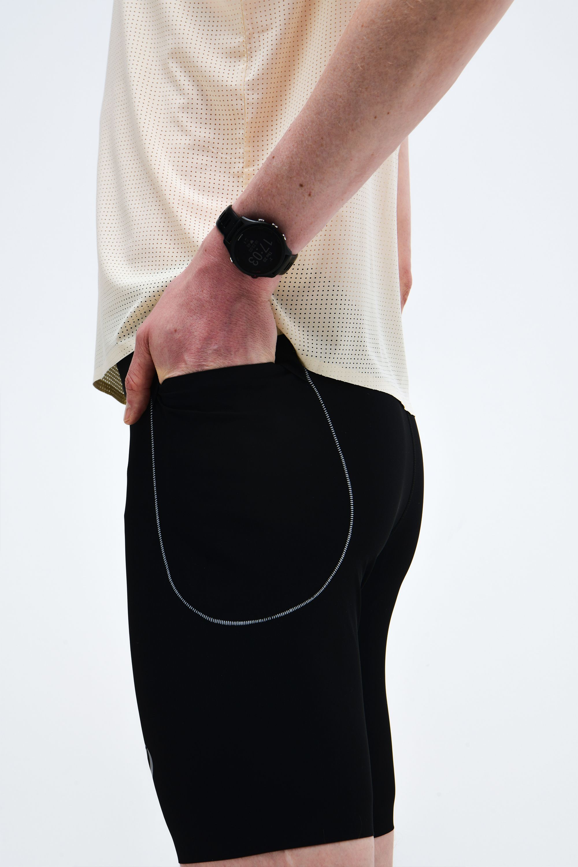 Performance short tights black