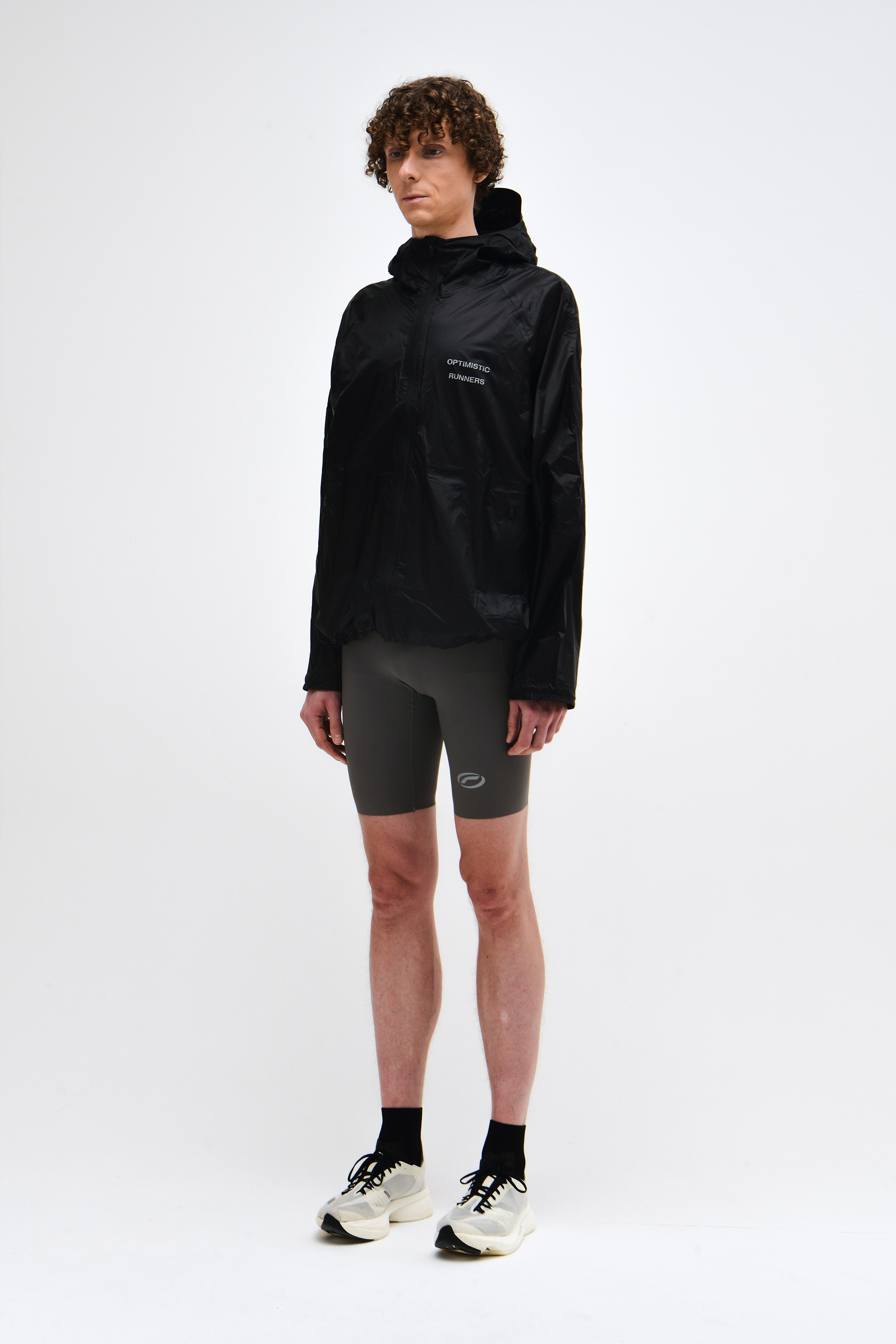 Performance packable jacket black