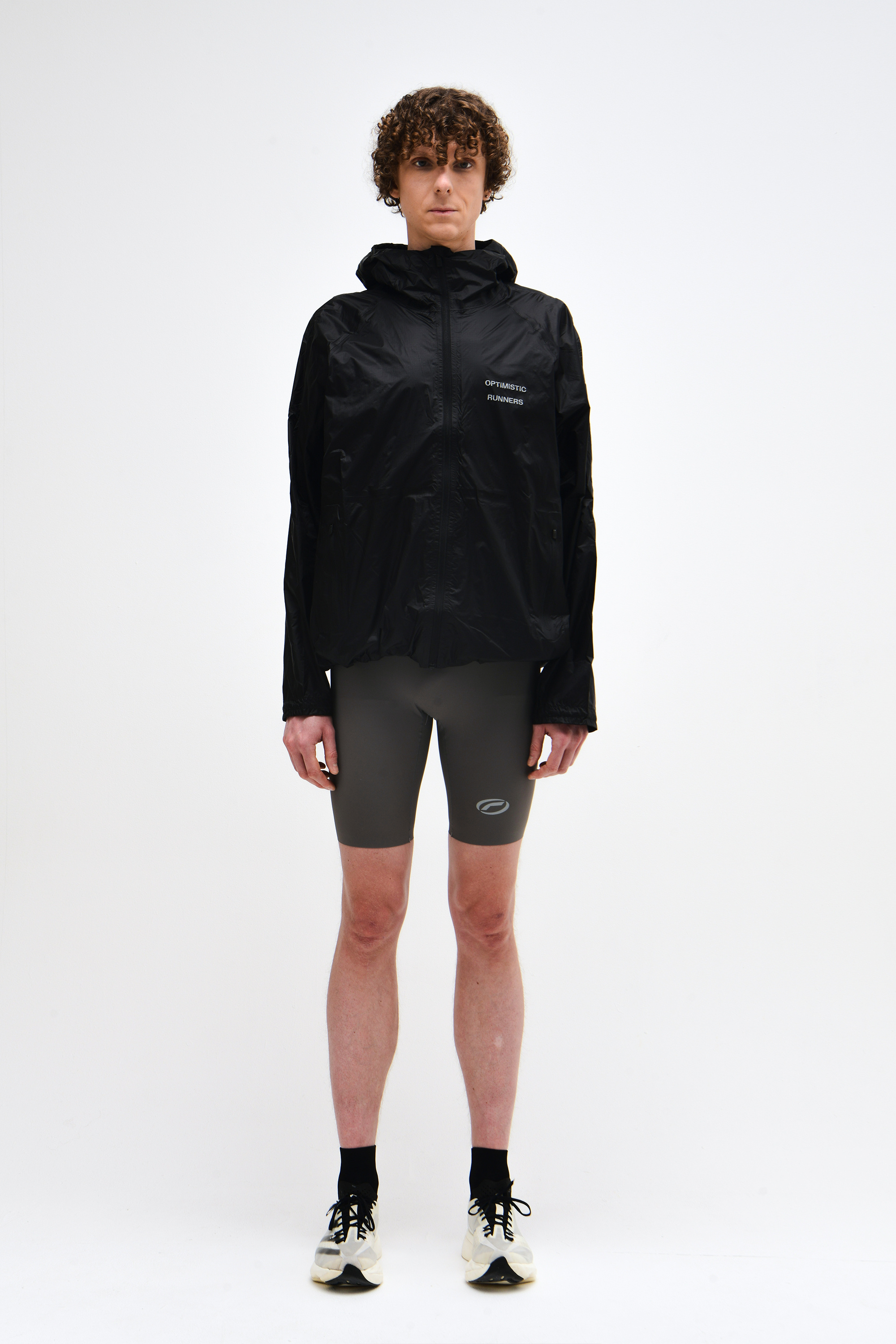 Performance packable jacket black