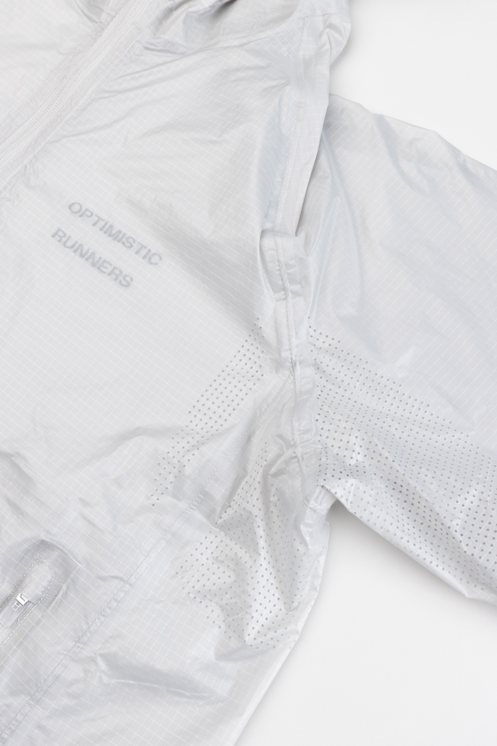 Performance packable jacket grey