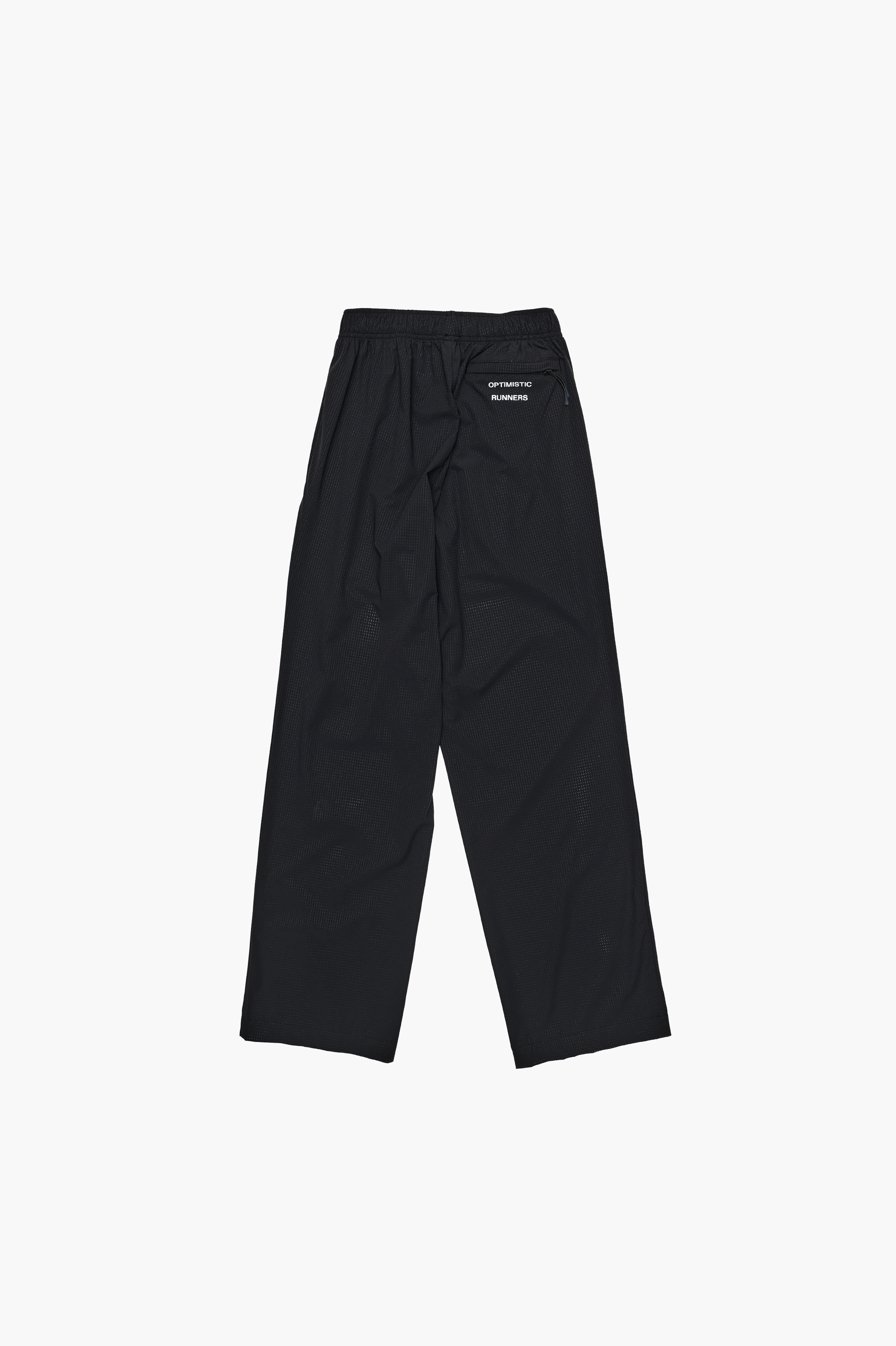 Perforated Wide Pants Black