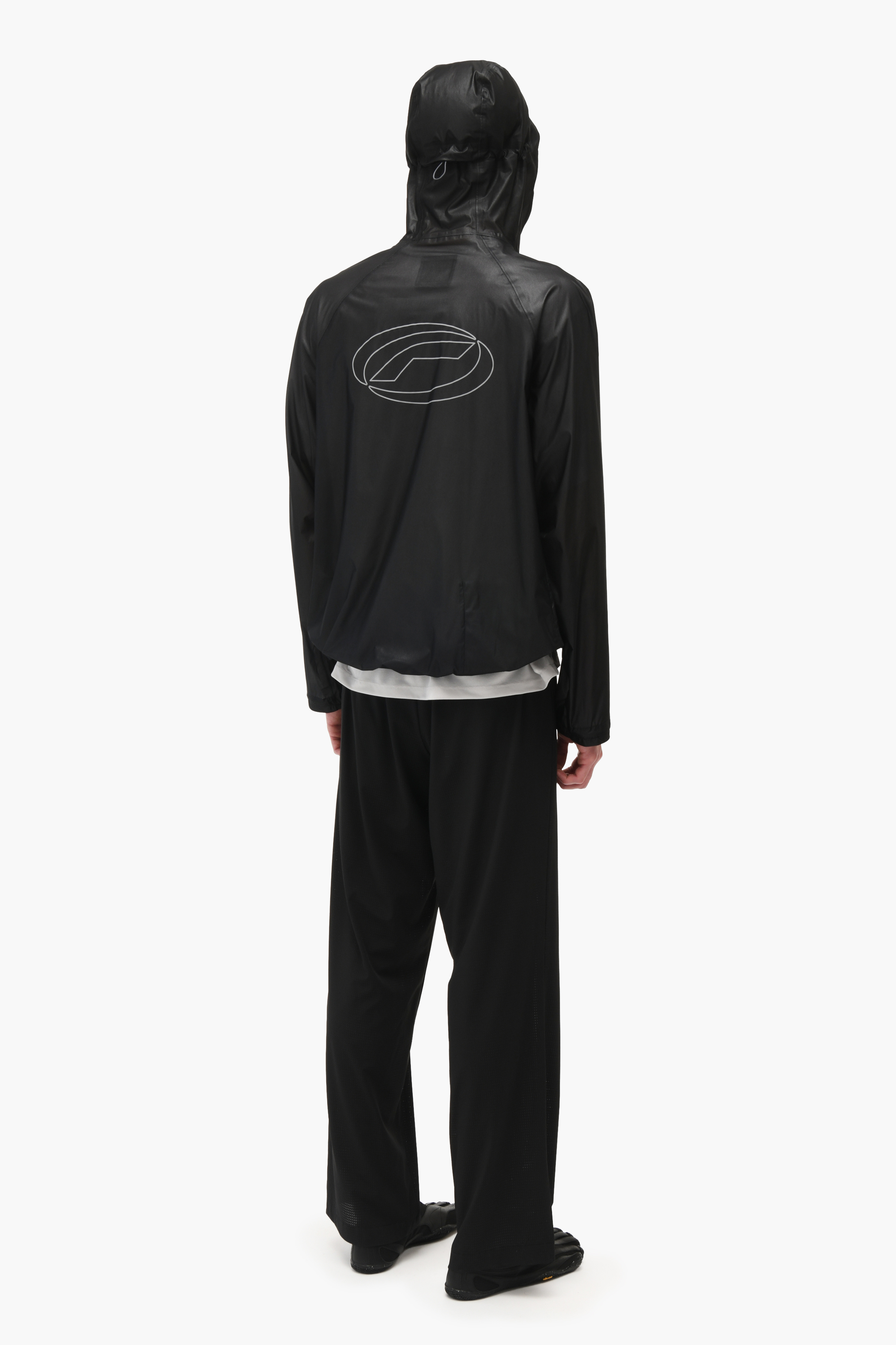 Packable membrane jacket black