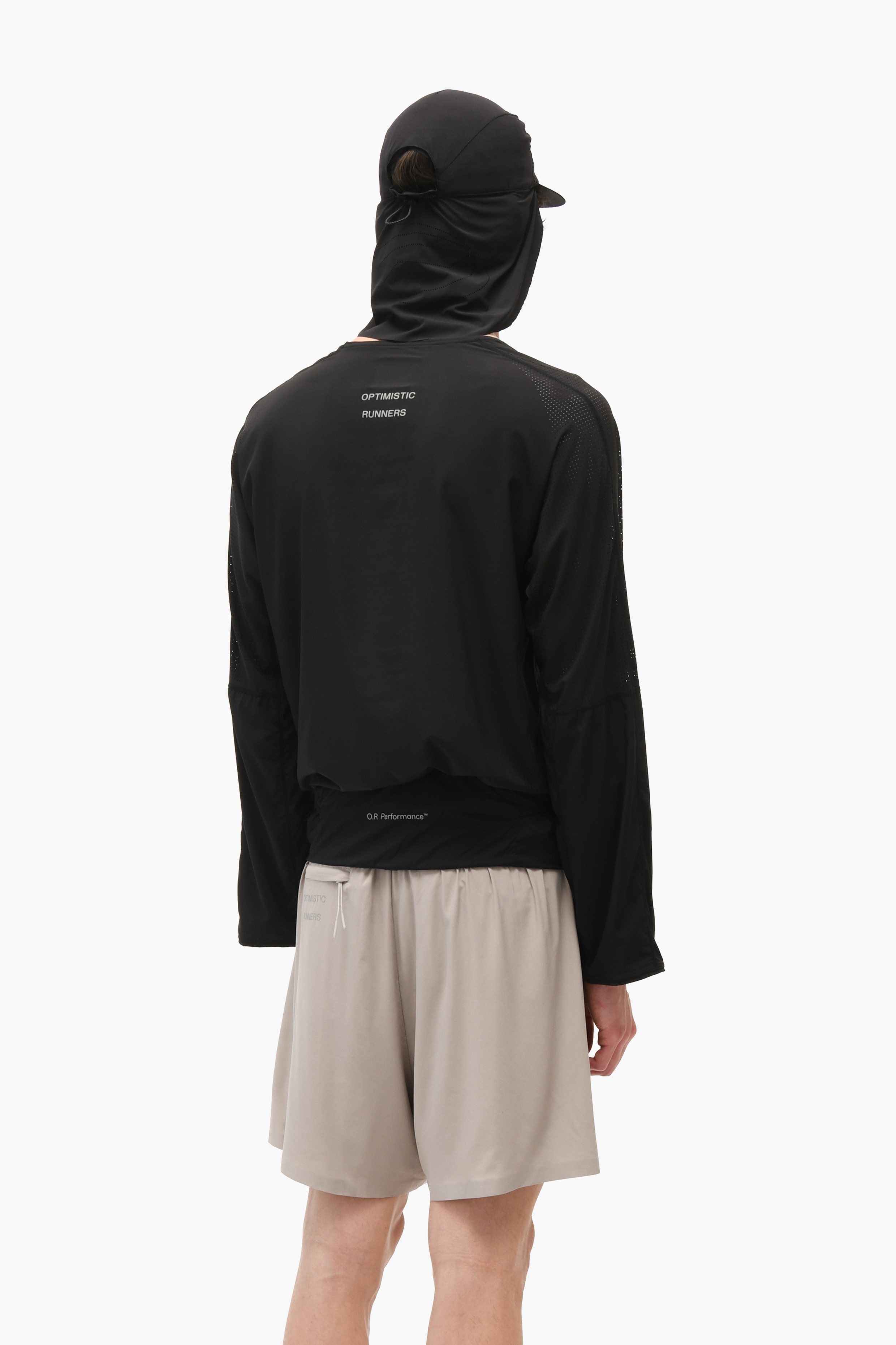 Sun Flap Cap Black