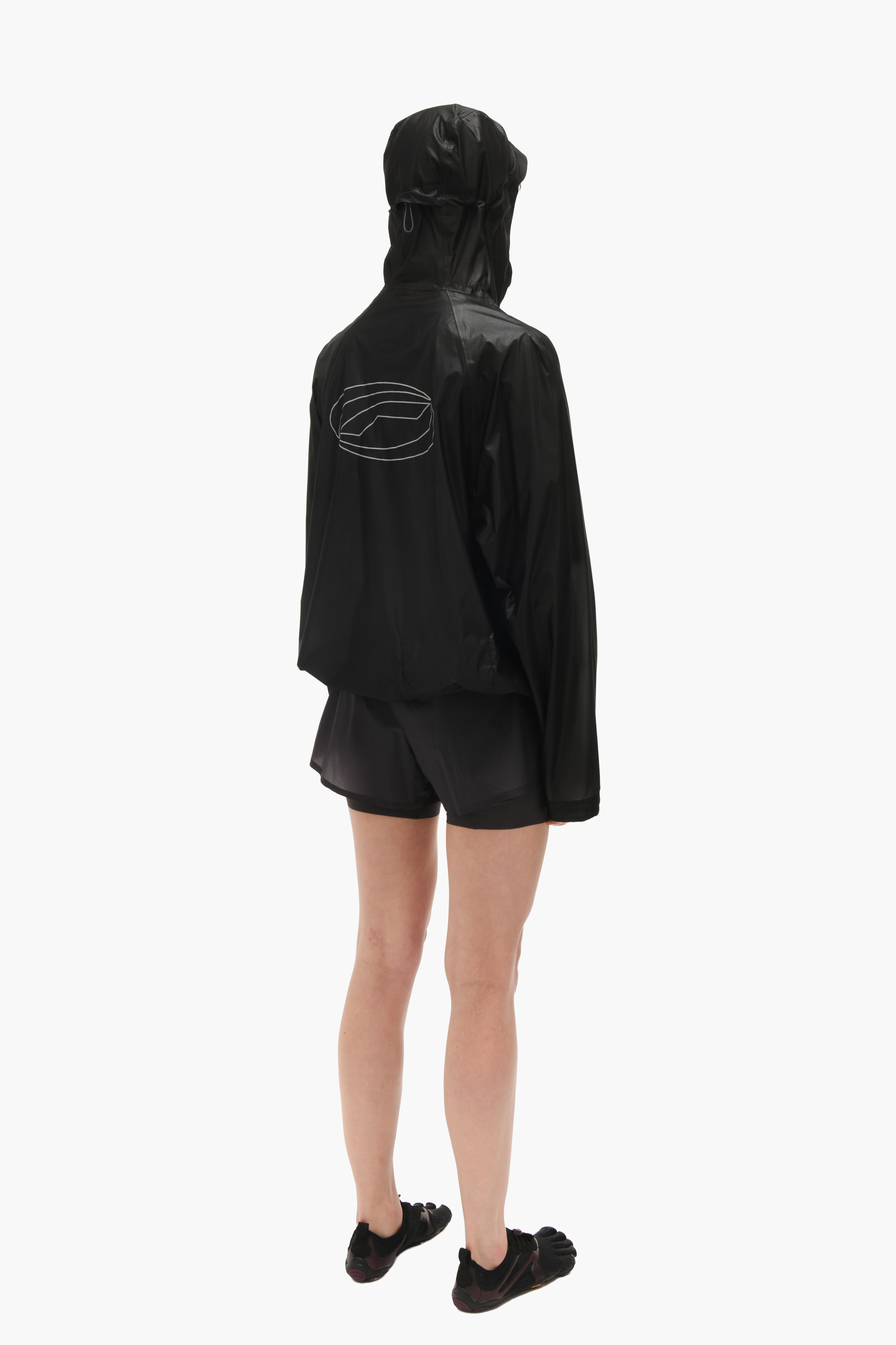Packable membrane jacket black