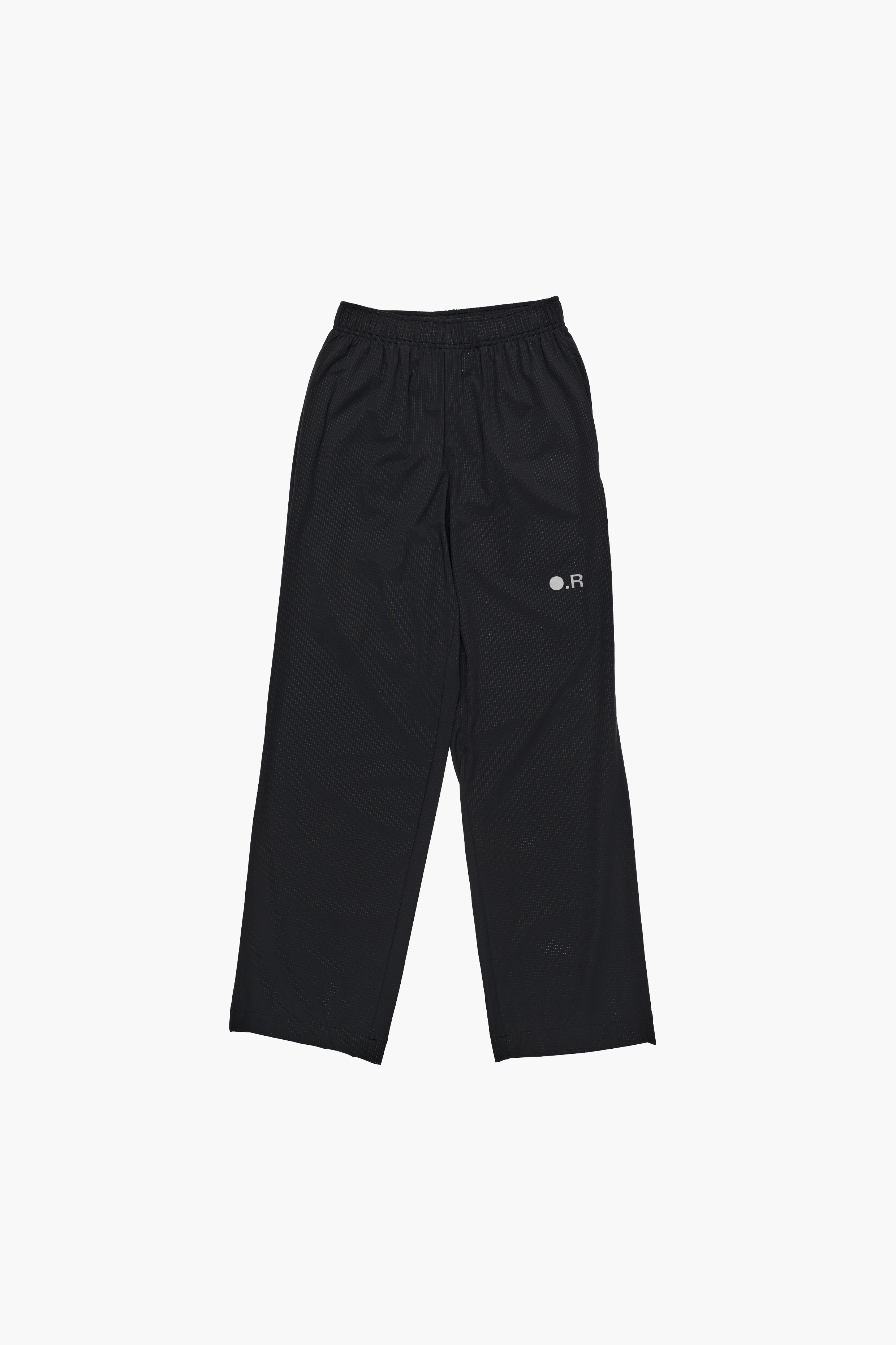 Perforated Wide Pants Black